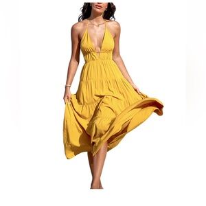 Women’s Halterneck Maxi Beach Dress